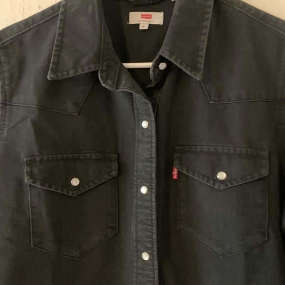 Levi’s lil’ bit country iconic denim western shirt dress - Picture 4 of 8